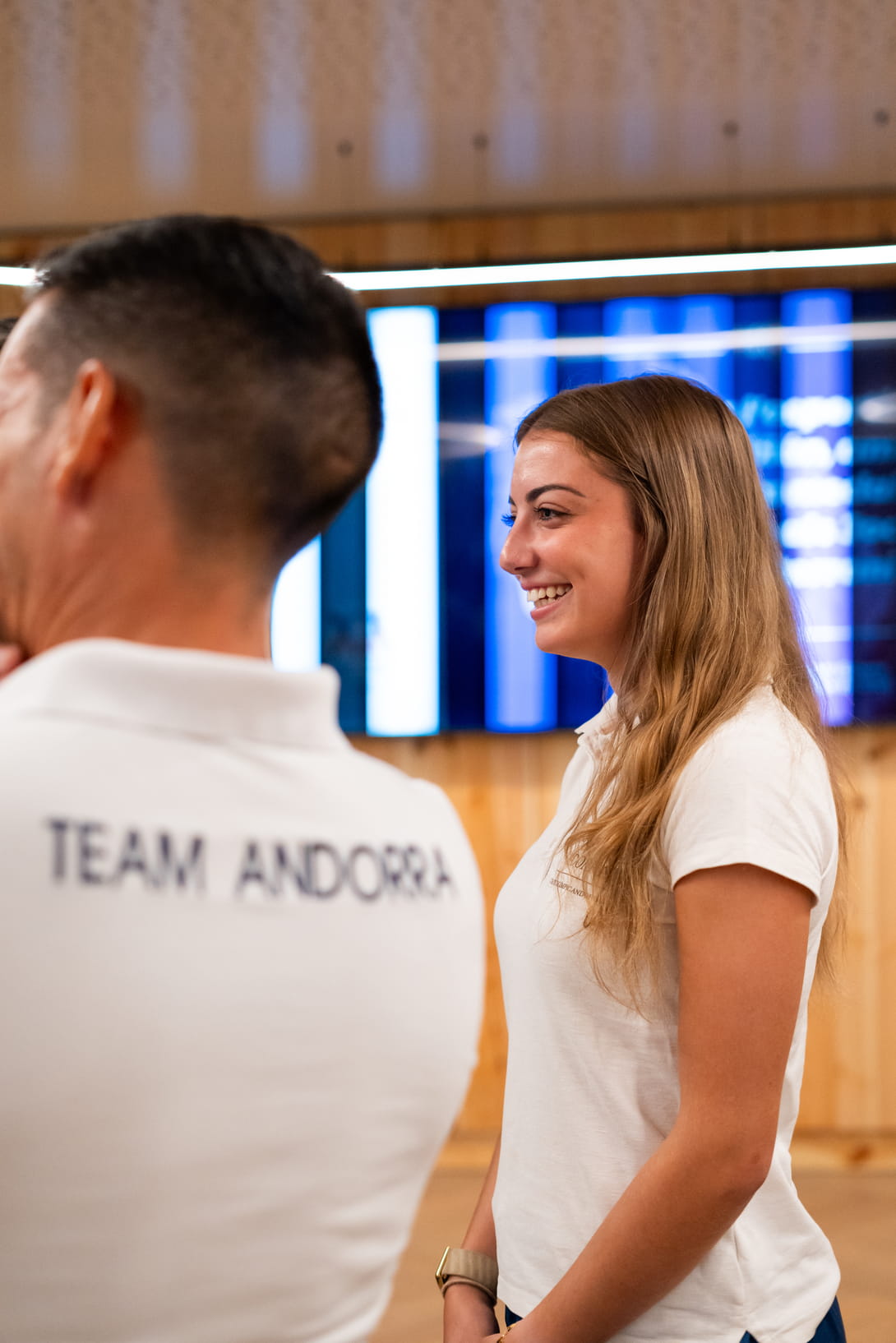 Naiara Liñán amb l'equip d'Andorra
